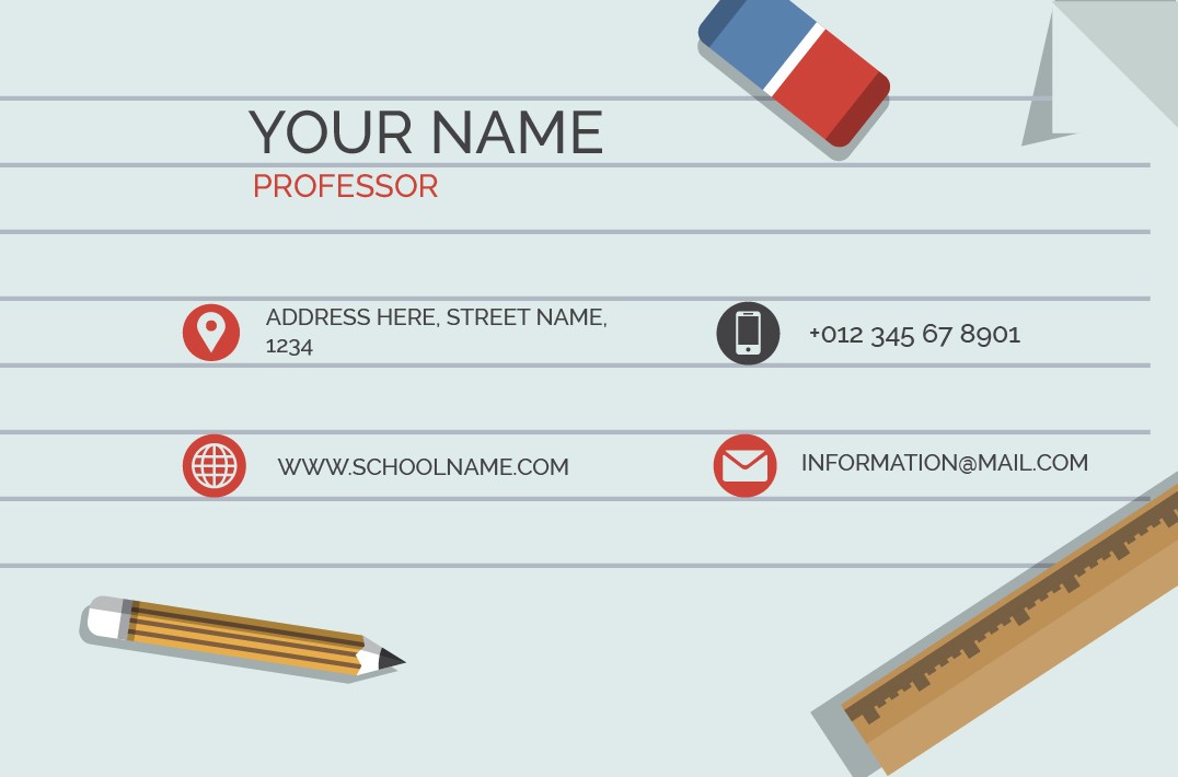 Education Visiting Card